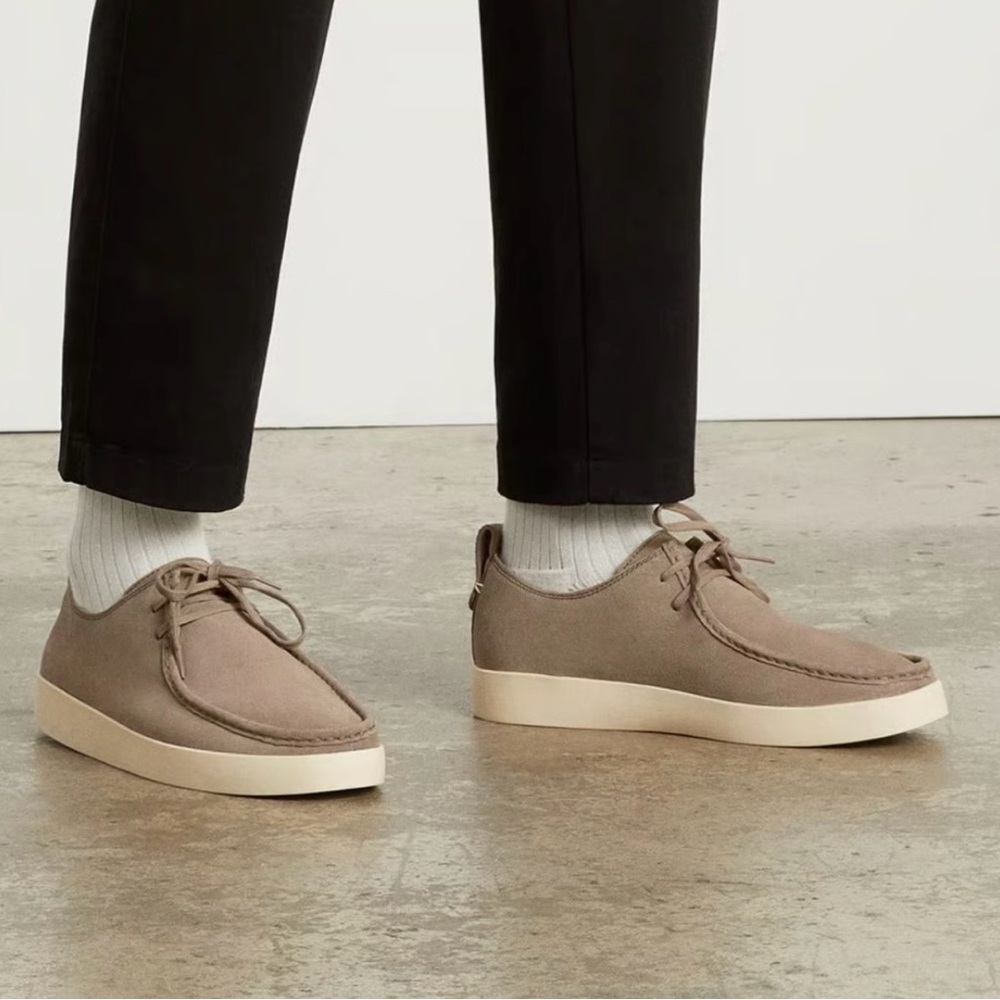 Everlane Desert Shoe in Sepia Suede Taupe Stylish Men's Loafers Size: 12H NIB